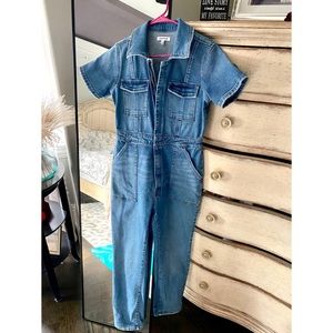 Good American Fit for Success denim jumpsuit